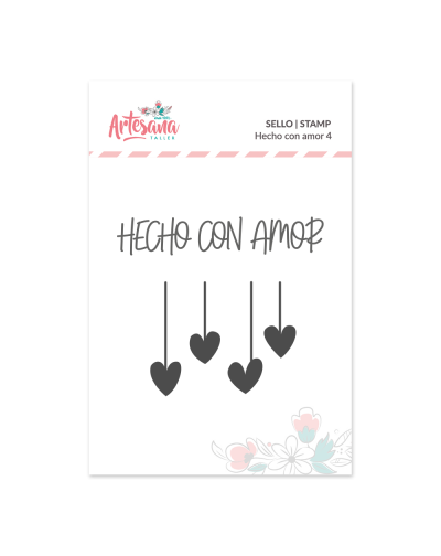 SELLO ACRILICO HECHO CON AMOR 4 ARTESANA TALLER