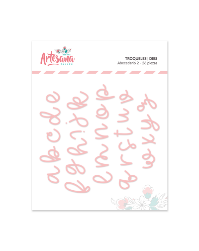 TROQUEL ABECEDARIO 2 26 PIEZAS ARTESANA TALLER