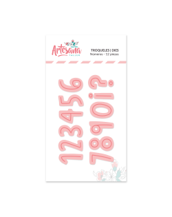 TROQUEL NUMEROS 12 PIEZAS ARTESANA TALLER