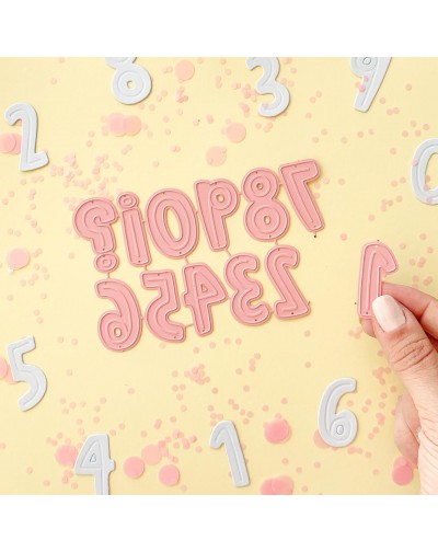 TROQUEL NUMEROS 12 PIEZAS ARTESANA TALLER