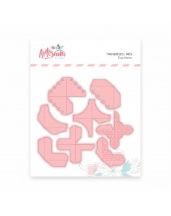 TROQUEL ESQUINEROS 2D Y 3D ARTESANA TALLER