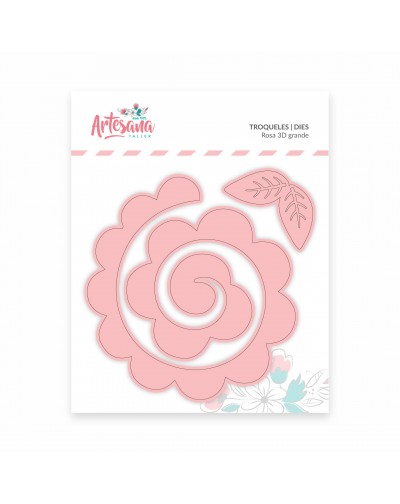 TROQUEL ROSA 3D GRANDE ARTESANA TALLER