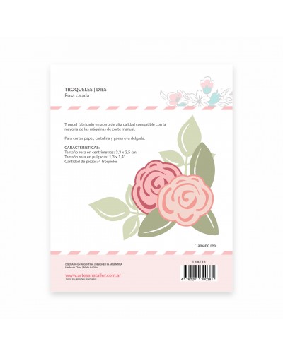 TROQUEL ROSA CALADA ARTESANA TALLER