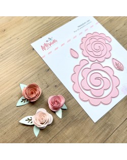 TROQUEL ROSA 3D PEQUEÑA Y MEDIANA ARTESANA TALLER 2