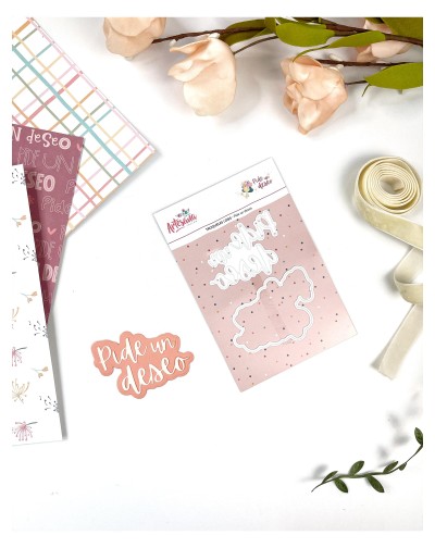 TROQUEL FRASE PIDE UN DESEO MAS ARTESANA TALLER