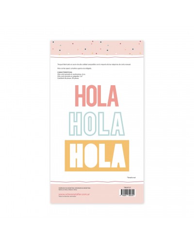 TROQUEL LETRAS DOBLES PIDE UN DESEO MAS ARTESANA TALLER