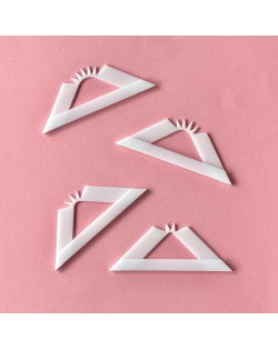 ESCUADRAS PARA ESQUINAS REDONDEADAS 4 PIEZAS ARTESANA TALLER