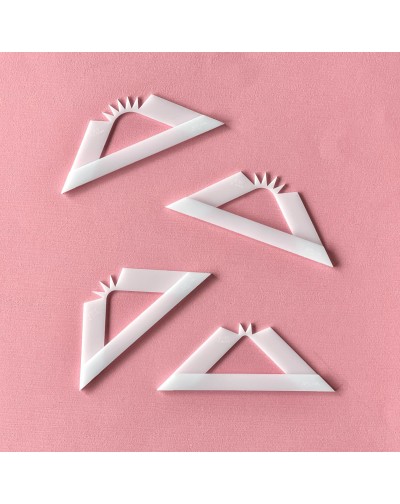 ESCUADRAS PARA ESQUINAS REDONDEADAS 4 PIEZAS ARTESANA TALLER