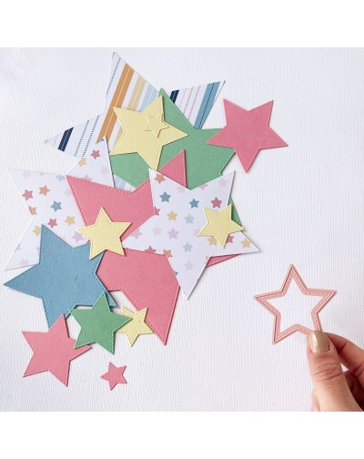 TROQUEL ESTRELLAS 11 PIEZAS ARTESANA TALLER