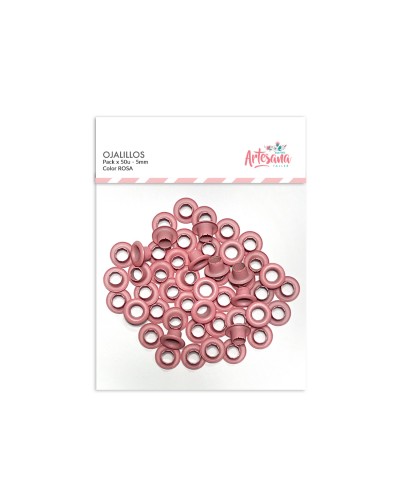 OJALILLOS ROSA 5MM x50u. ARTESANA TALLER
