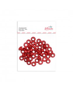 OJALILLOS ROJO 5MM x50u. ARTESANA TALLER