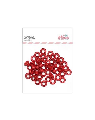 OJALILLOS ROJO 5MM x50u. ARTESANA TALLER