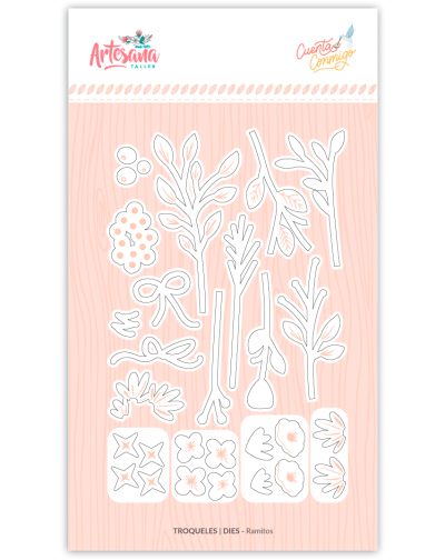 TROQUEL RAMITOS CUENTA CONMIGO ARTESANA TALLER