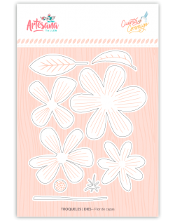 TROQUEL FLOR DE CAPAS CUENTA CONMIGO ARTESANA TALLER