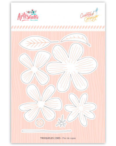 TROQUEL FLOR DE CAPAS CUENTA CONMIGO ARTESANA TALLER