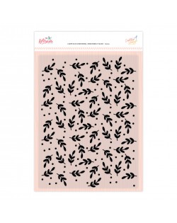 CARPETA DE EMBOSSING HOJITAS CUENTA CONMIGO ARTESANA TALLER