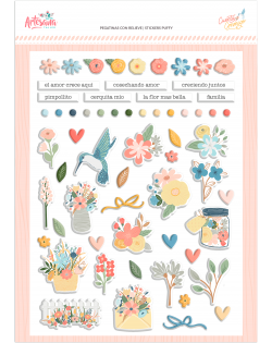 STICKERS PUFFY CUENTA CONMIGO ARTESANA TALLER