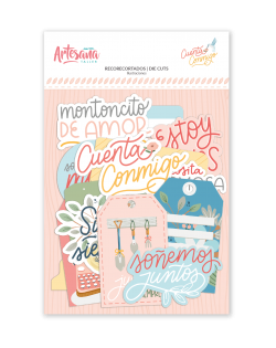 DIE CUTS FRASES, SOBRES Y TAGS CUENTA CONMIGO ARTESANA...