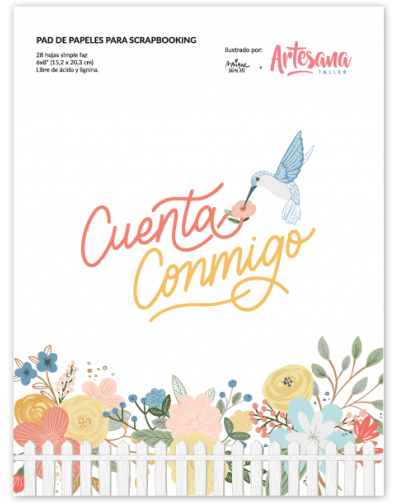 PAD DE PAPELES 6x8" CUENTA CONMIGO ARTESANA TALLER