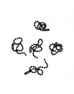 CADENAS METALICAS COLOR NEGRO X 5 U ARTESANA TALLER