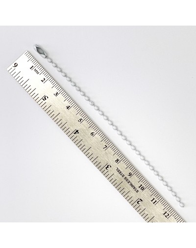 CADENAS METALICAS COLOR BLANCO X5 U ARTESANA TALLER