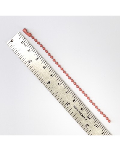 CADENAS METALICAS COLOR CORAL X 5 U ARTESANA TALLER