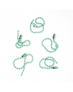 CADENAS METALICAS COLOR MINT X5 U ARTESANA TALLER
