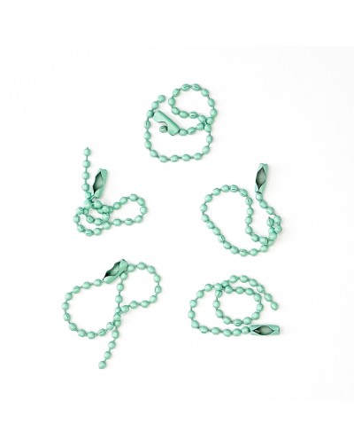 CADENAS METALICAS COLOR MINT X5 U ARTESANA TALLER