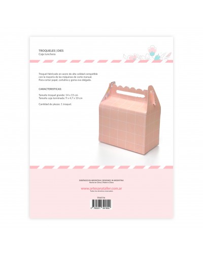 TROQUEL CAJA LUNCHERA ARTESANA TALLER