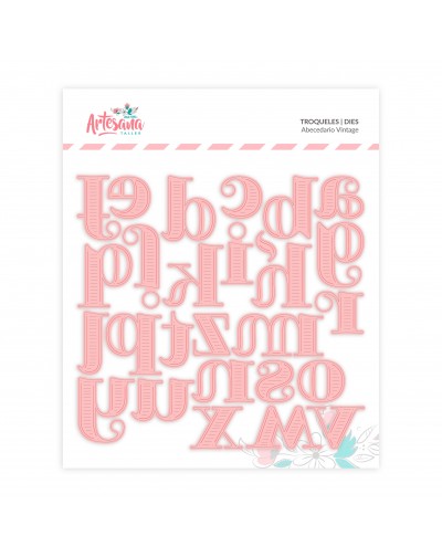 TROQUEL ABECEDARIO VINTAGE ARTESANA TALLER