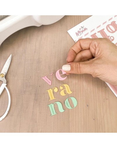 TROQUEL ABECEDARIO VINTAGE ARTESANA TALLER