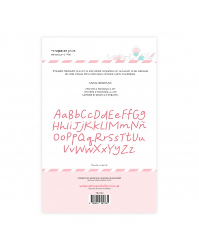 TROQUEL ABECEDARIO MINI ARTESANA TALLER
