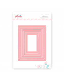 TROQUEL RECTANGULOS CON RAYITAS ARTESANA TALLER