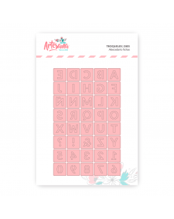 TROQUEL ABECEDARIO FICHAS ARTESANA TALLER