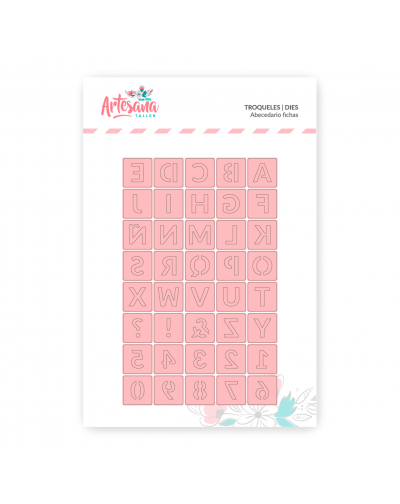 TROQUEL ABECEDARIO FICHAS ARTESANA TALLER