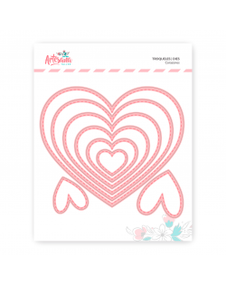 TROQUEL CORAZONES 8 PIEZAS ARTESANA TALLER
