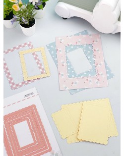 TROQUEL RECTANGULOS ONDEADOS ARTESANA TALLER 2