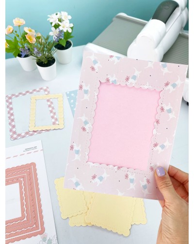 TROQUEL RECTANGULOS ONDEADOS ARTESANA TALLER