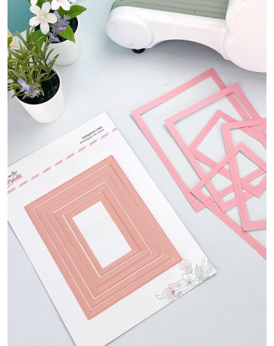 TROQUEL RECTANGULOS CON RAYITAS ARTESANA TALLER