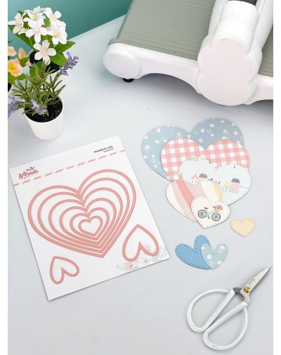 TROQUEL CORAZONES 8 PIEZAS ARTESANA TALLER