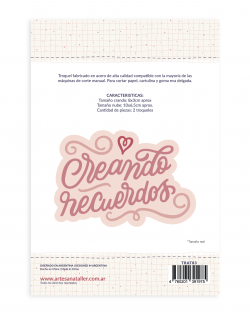 TROQUEL CREANDO RECUERDOS CON MIS MANOS ARTESANA TALLER 2