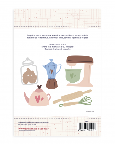 TROQUEL COCINA CON MIS MANOS ARTESANA TALLER