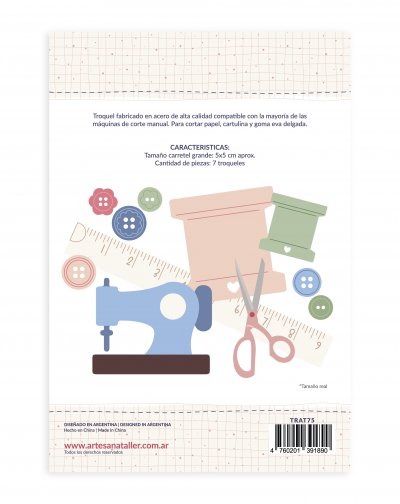 TROQUEL COSTURA CON  MIS MANOS ARTESANA TALLER