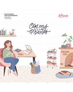 PAD DE PAPELES 12x12" 28 HOJAS SIMPLE FAZ CON MIS MANOS...