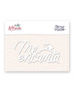 TITULO DE METACRILATO ME ENCANTA CON MIS MANOS ARTESANA...