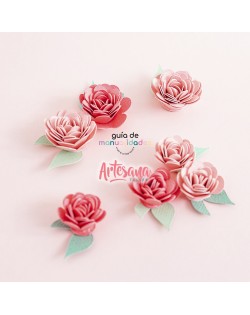 TROQUEL ROSITA 3D ENROLLABLE BY GUIA DE MANUALIDADES... 2