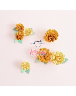 TROQUEL MARGARITA 3D ENROLLABLE BY GUIA DE MANUALIDADES... 2