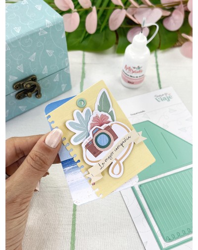 TROQUEL BOLSILLO DIARIO DE VIAJE ARTESANA TALLER