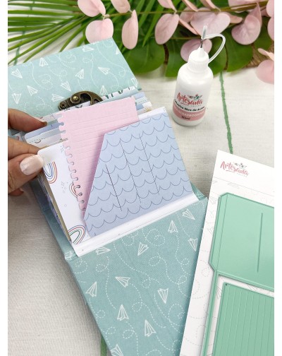 TROQUEL BOLSILLO DIARIO DE VIAJE ARTESANA TALLER