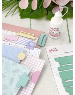 TROQUEL PESTAÑAS DIARIO DE VIAJE ARTESANA TALLER